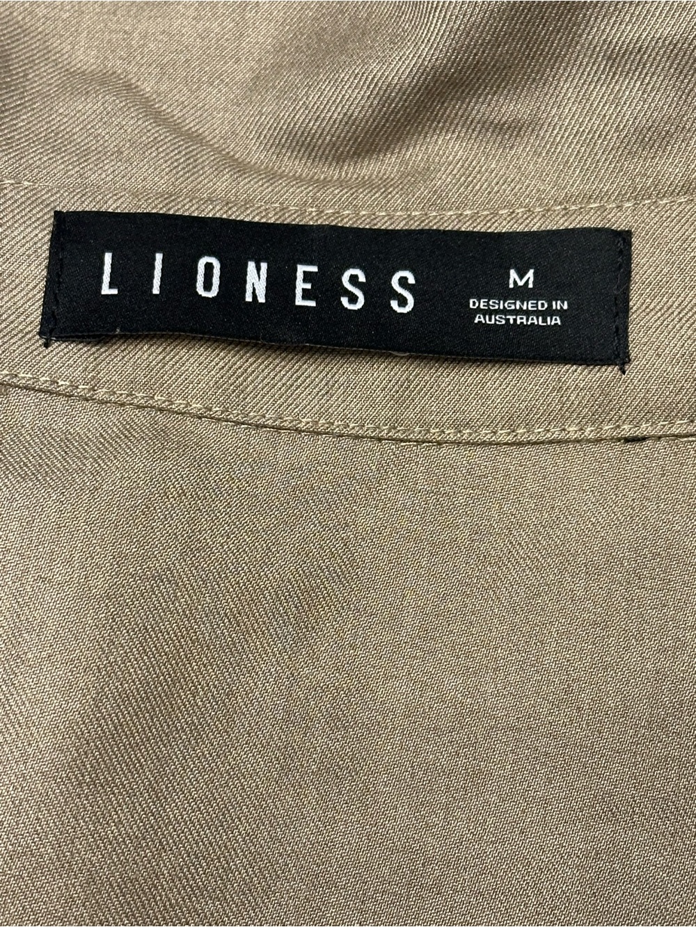 Lioness Trench Coat Medium Taupe Belted Double Breasted Maxi Lightweight NWOT - Picture 4 of 12
